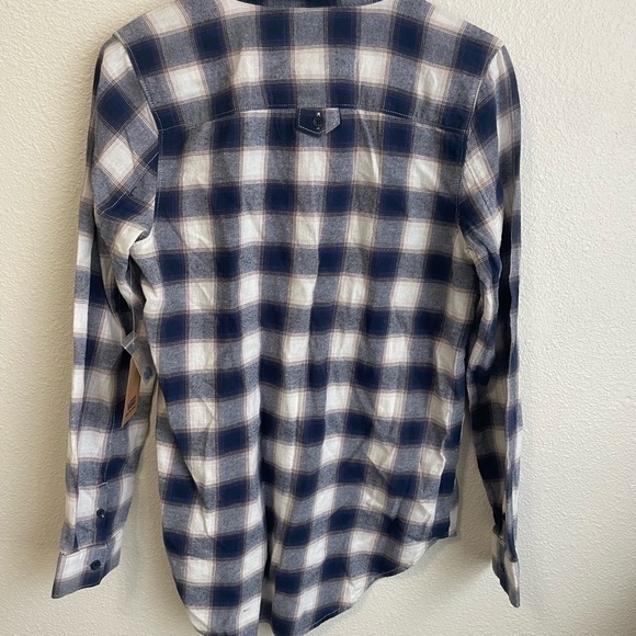 Vans Meridian Flannel Shirt Plaid Long Sleeve Button Up Top New Size S - Picture 6 of 9